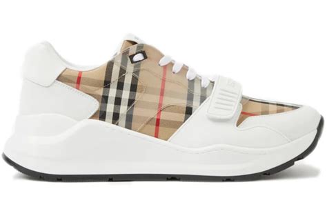 burberry white leather|Burberry clear leather sneakers.